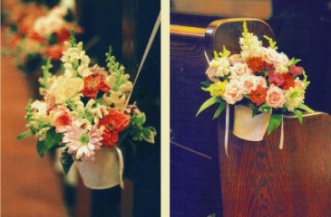Summer Pail   Wedding Aisle Decor in North Adams, MA | MOUNT WILLIAMS GREENHOUSES INC