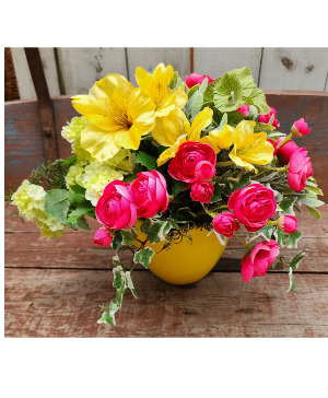 Summer Sherbet Silk Arrangement