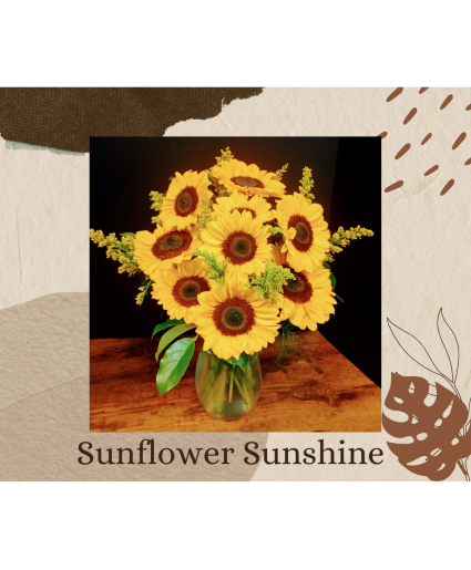 Sunflower Sunshine Vase Arrangement