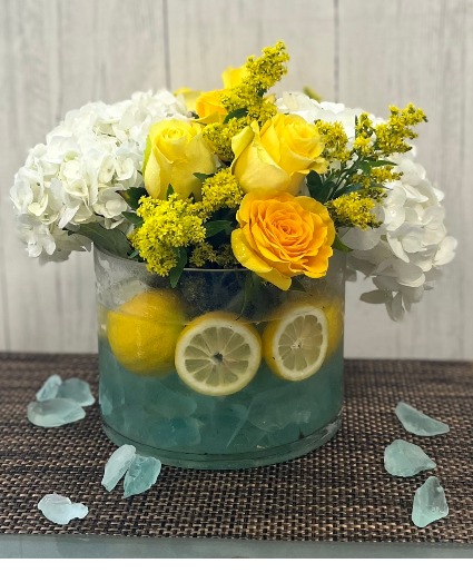 Summertime  Lemonade Vase Arrangement