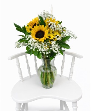 Sun-Kissed Blooms Sunflower arrangement perfect for summer!