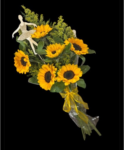 Sunflower Ballerina Presentation Bouquet FHF-BB021 Local availability only