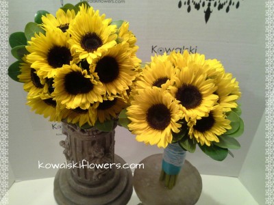 Sunflower Bridesmaids Bouquets
