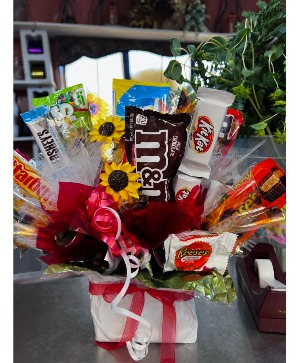 Sunflower Candy Bouquet 