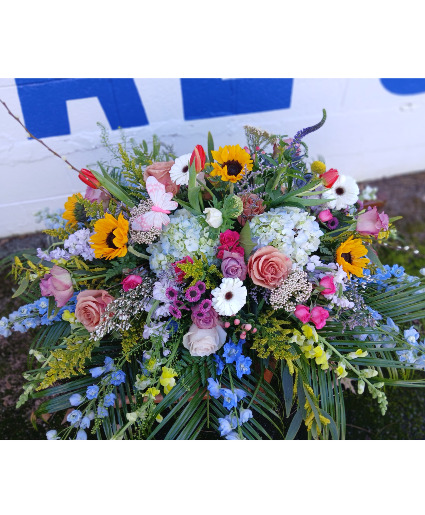 Sunflower  Casket Cover 