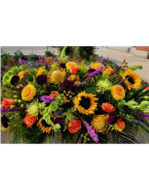Sunflower Casket Spray 