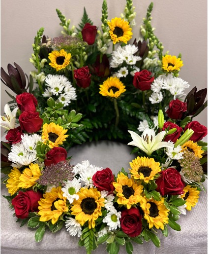 Sunflower Farewell Urn Arrangement