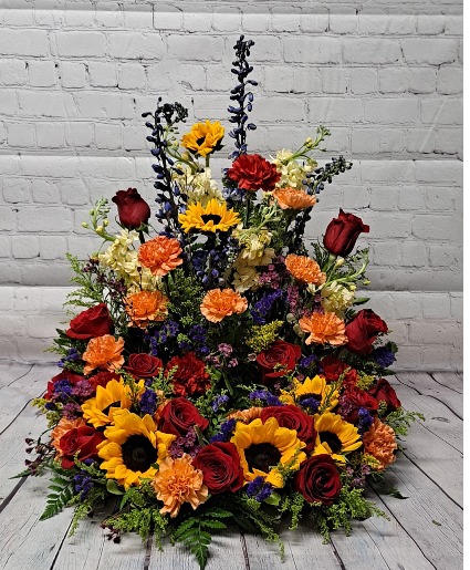 Sunflower Field Memories Funeral Urn Piece