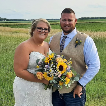 Sunflower Fields Bouquet Wedding in Peoria, IL | GP MILLER FLORAL