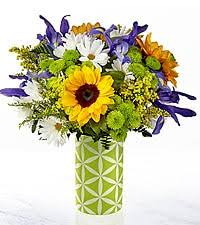 Sunflower Green Look Sunflower arrangement