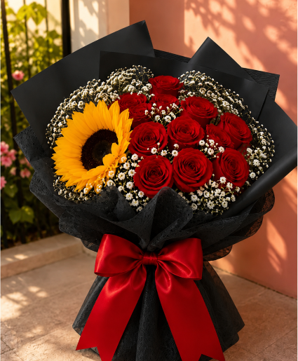 Sunflower Kiss Bouquet Call Us for Faster Service & Daily Specials: (915) 303-8500 Text Us to Order Anytime: (915) 505-3708 Your trusted source for Flowers & Delivery in El Paso TX