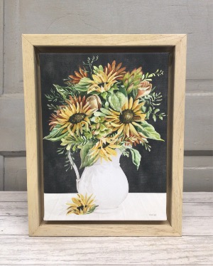 Sunflower Pitcher Art 
