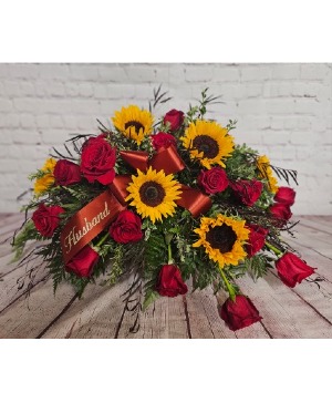 Sunflower & Rose Mini Spray  