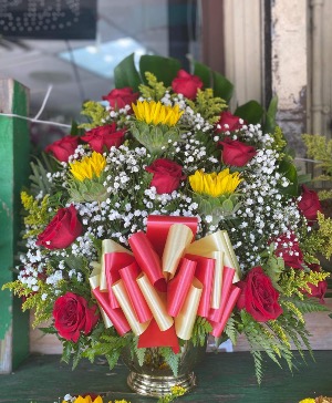 Sunflower & Roses Arangements 