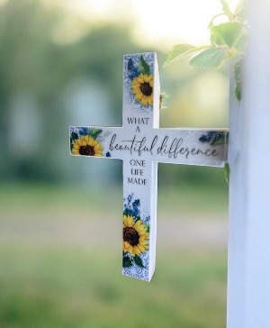 Sunflower Solar Powered Yard Stake 