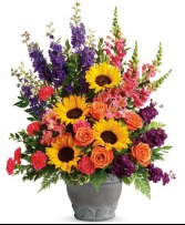 SUNFLOWER SUNSET Sympathy Urn