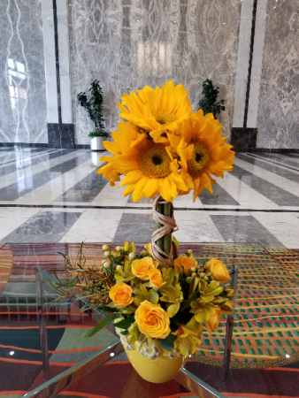 Sunflower topiary 