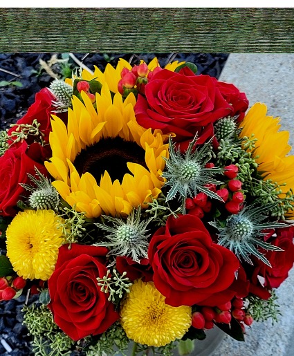 Rustic Sunflower Bridal Bouquet 