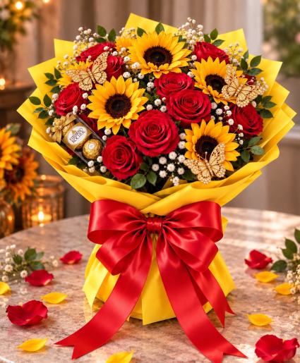 Sunflowers & a Thousand Kisses Call Us for Faster Service & Daily Specials: (915) 303-8500 Text Us to Order Anytime: (915) 505-3708 Your trusted source for Flowers & Delivery in El Paso TX 