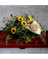Sunflowers and cowboy hat 