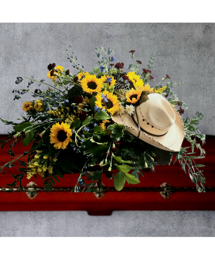 Sunflowers and cowboy hat 