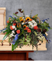 Sunflowers and orange roses  