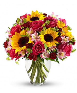 Sunflowers and Roses Bouquet Sunflowers and Roses 