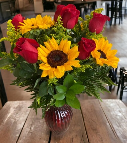 Sunflowers and Roses Sunflowers and Roses