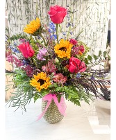 Sunset Kiss Vase Arrangement 