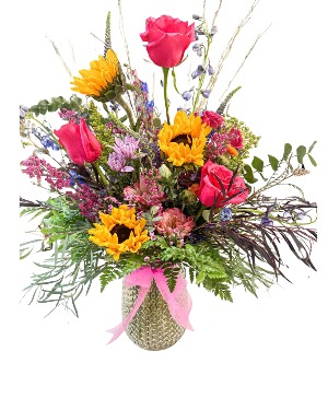 Sunset Kiss Vase Arrangement 