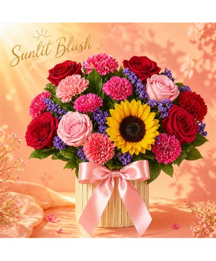 Sunlit Blush Call Us for Faster Service & Daily Specials: (915) 303-8500 Text Us to Order Anytime: (915) 505-3708 Your trusted source for Flowers & Delivery in El Paso TX