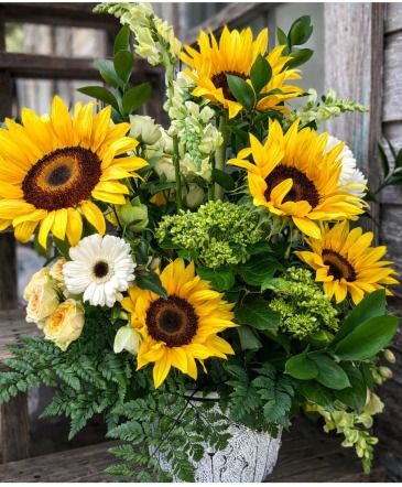 Sunlit Garden Floral Arrangement in Key West, FL | Petals & Vines