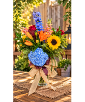 Sunlit Meadow Vase of Flowers