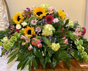 Sunlit Memories Casket Spray