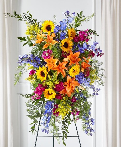 SUNLIT MEMORIES STANDING SPRAY 