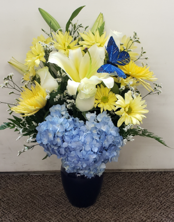 Sunny Bright Butterflies  Vase Arrangement