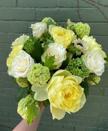 Sunny Day in Paris arrangement in ceramic pot 