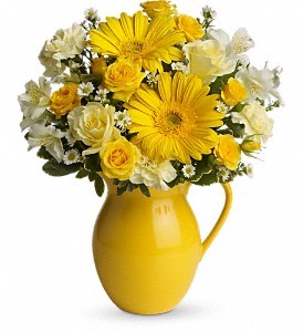  Sunny Day Pitcher Floral Bouquet