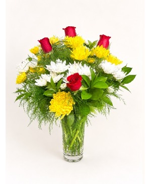 Sunny Summer Rose mix with Yellow and White Fillers