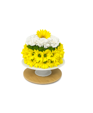 Sunny Flower Birthday Cake 