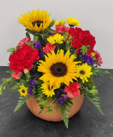 Sunny Pumpkin  in Pekin, IL | GREENHOUSE FLOWER SHOPPE