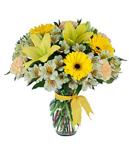 Sunny Smiles Vase Arrangement  Substitutions Maybe Necessary