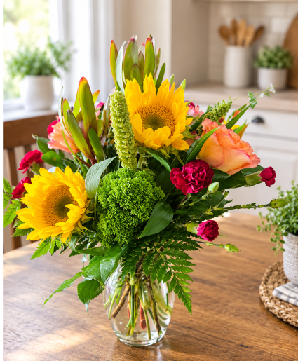 Sunny Sunflowers Flower Arrangement