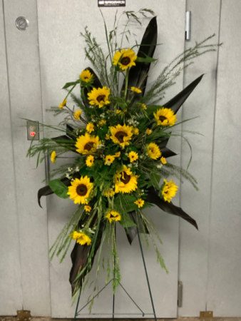 SUNNY SUNFLOWERS STANDING SPRAY