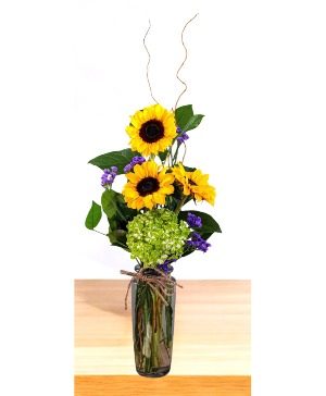 Spiked Sunset Vase Arrangement