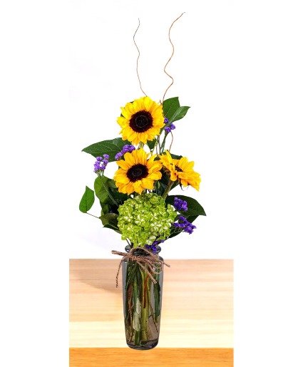 Spiked Sunset Vase Arrangement