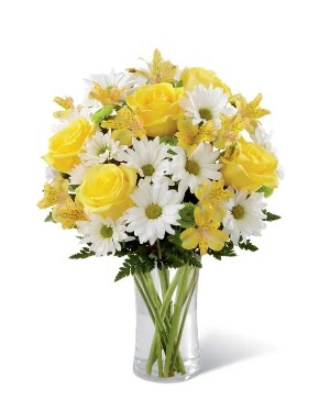 Sunny Thoughts Bouquet Yellow and White Flowers