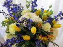 SUNRISE IN  A BLUE SKY Floral Arrangement