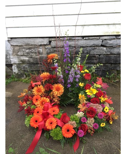 Sunrise Urn Wreath 