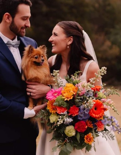 Sunset Garden  bridal bouquet